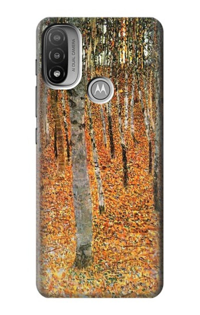 S3380 Gustav Klimt Birch Forest Case Cover Custodia per Motorola Moto E20,E30,E40