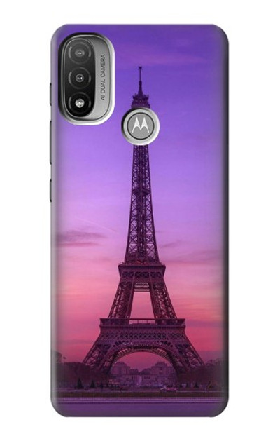 S3447 Eiffel Paris Sunset Case Cover Custodia per Motorola Moto E20,E30,E40