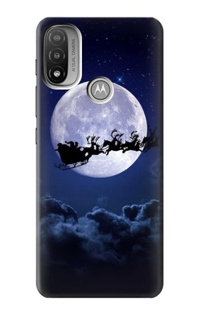 S3508 Xmas Santa Moon Case Cover Custodia per Motorola Moto E20,E30,E40