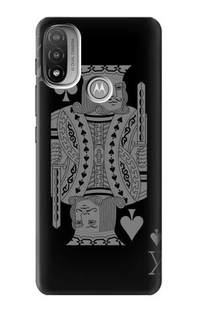 S3520 Black King Spade Case Cover Custodia per Motorola Moto E20,E30,E40