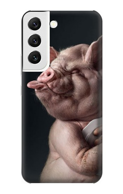 S1273 Crazy Pig Case Cover Custodia per Samsung Galaxy S22 S1273 Crazy Pig Case Cover Custodia per Samsung Galaxy S22