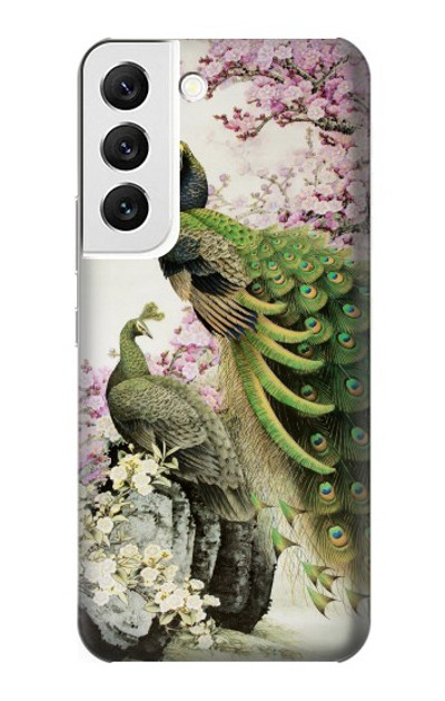 S2773 Peacock Chinese Brush Painting Case Cover Custodia per Samsung Galaxy S22