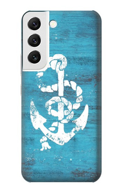 S3053 Marine Anchor Blue Case Cover Custodia per Samsung Galaxy S22