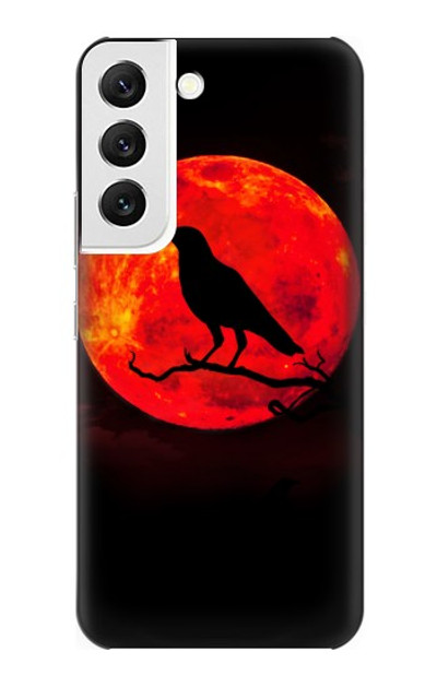 S3328 Crow Red Moon Case Cover Custodia per Samsung Galaxy S22