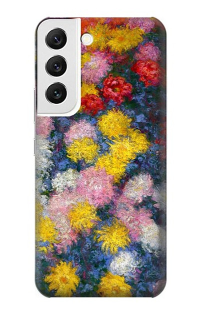 S3342 Claude Monet Chrysanthemums Case Cover Custodia per Samsung Galaxy S22