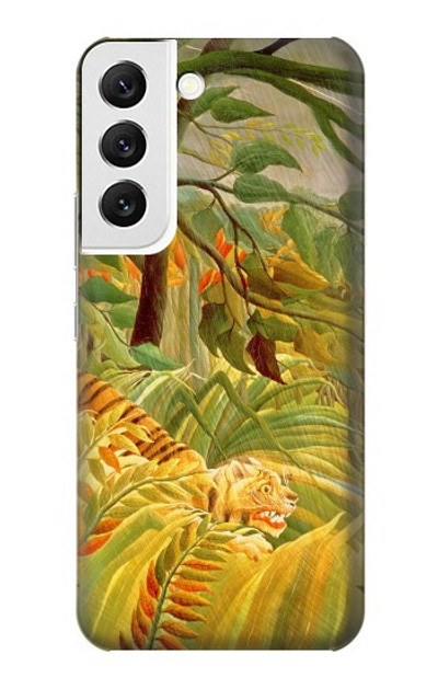 S3344 Henri Rousseau Tiger in a Tropical Storm Case Cover Custodia per Samsung Galaxy S22