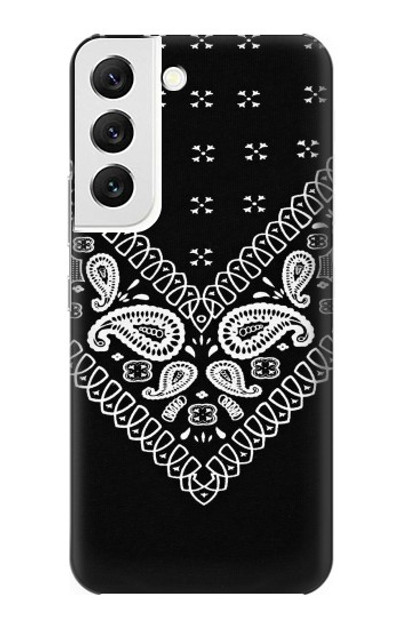 S3363 Bandana Black Pattern Case Cover Custodia per Samsung Galaxy S22