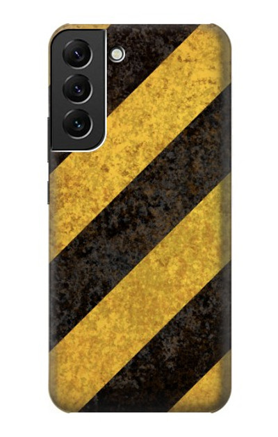 S2231 Yellow and Black Line Hazard Striped Case Cover Custodia per Samsung Galaxy S22 Plus