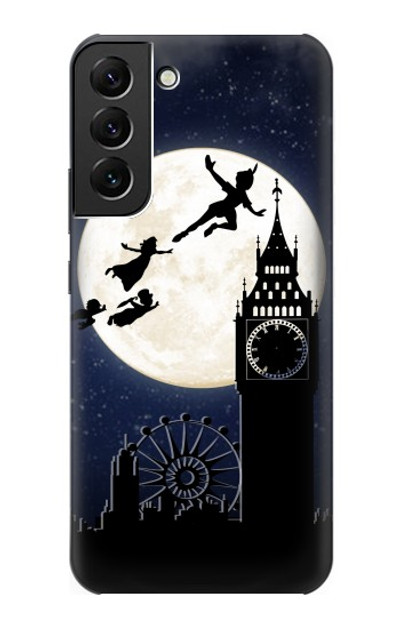 S3249 Peter Pan Fly Full Moon Night Case Cover Custodia per Samsung Galaxy S22 Plus