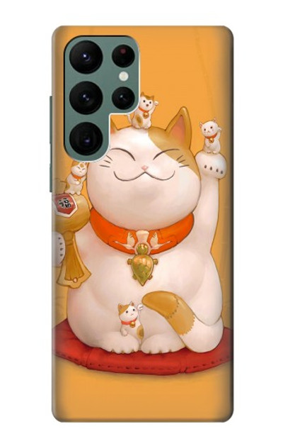 S1217 Maneki Neko Lucky Cat Case Cover Custodia per Samsung Galaxy S22 Ultra