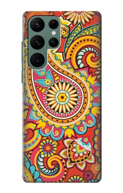 S3402 Floral Paisley Pattern Seamless Case Cover Custodia per Samsung Galaxy S22 Ultra