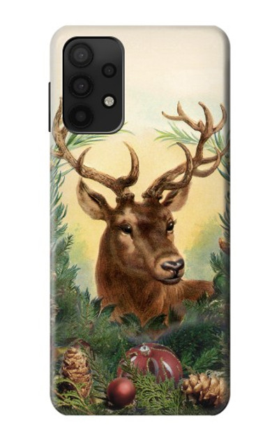 S2841 Vintage Reindeer Christmas Case Cover Custodia per Samsung Galaxy M32 5G