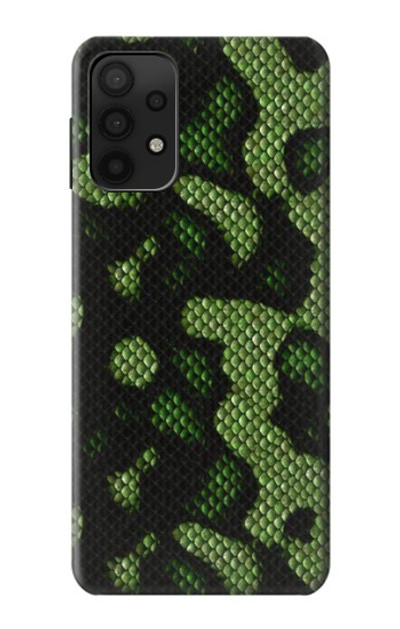 S2877 Green Snake Skin Graphic Printed Case Cover Custodia per Samsung Galaxy M32 5G