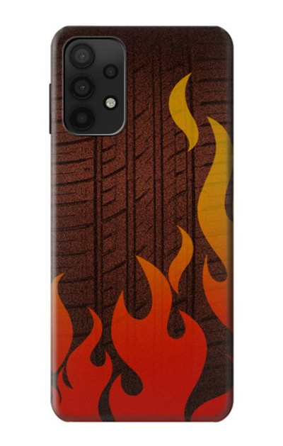 S2988 Rally Car Tire Fire Case Cover Custodia per Samsung Galaxy M32 5G