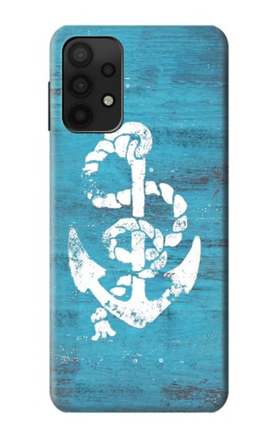 S3053 Marine Anchor Blue Case Cover Custodia per Samsung Galaxy M32 5G