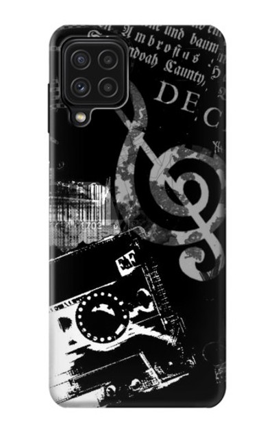 S3197 Music Cassette Note Case Cover Custodia per Samsung Galaxy M22