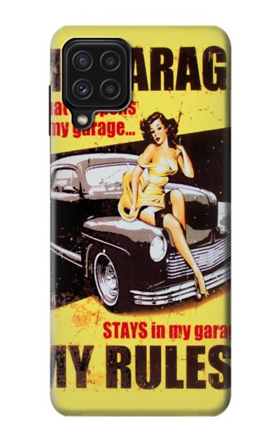 S3198 My Garage Pinup Girl Case Cover Custodia per Samsung Galaxy M22