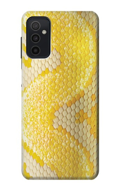S2713 Yellow Snake Skin Graphic Printed Case Cover Custodia per Samsung Galaxy M52 5G