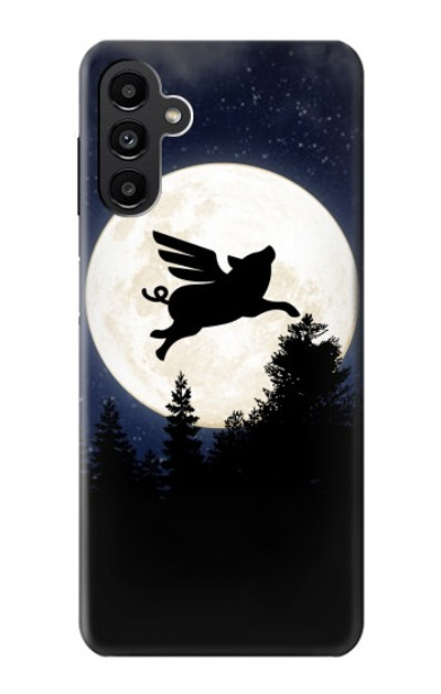 S3289 Flying Pig Full Moon Night Case Cover Custodia per Samsung Galaxy A13 5G