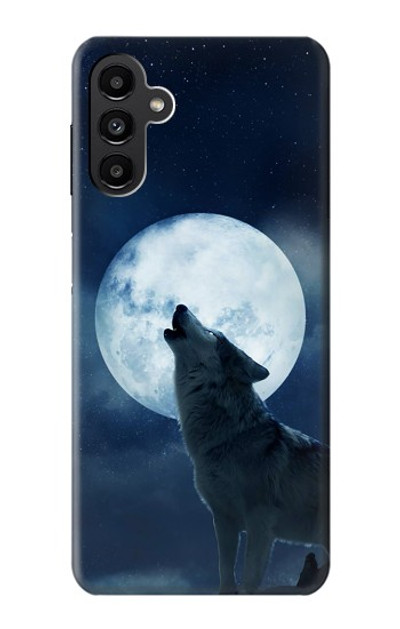 S3693 Grim White Wolf Full Moon Case Cover Custodia per Samsung Galaxy A13 5G