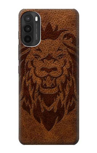 S2529 Leo Zodiac Tattoo Brown Graphic Print Case Cover Custodia per Motorola Moto G71 5G