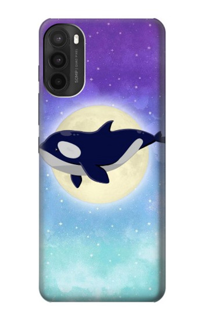 S3807 Killer Whale Orca Moon Pastel Fantasy Case Cover Custodia per Motorola Moto G71 5G