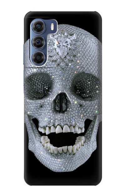 S1286 Diamond Skull Case Cover Custodia per Motorola Edge S30