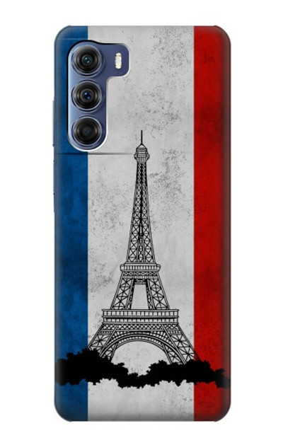 S2859 Vintage France Flag Eiffel Tower Case Cover Custodia per Motorola Edge S30