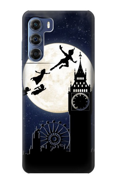 S3249 Peter Pan Fly Full Moon Night Case Cover Custodia per Motorola Edge S30