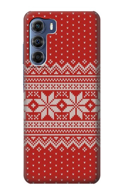 S3384 Winter Seamless Knitting Pattern Case Cover Custodia per Motorola Edge S30