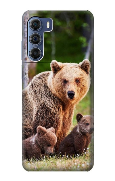 S3558 Bear Family Case Cover Custodia per Motorola Edge S30