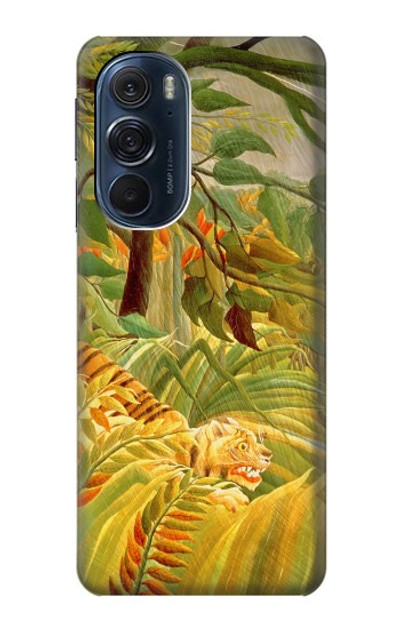 S3344 Henri Rousseau Tiger in a Tropical Storm Case Cover Custodia per Motorola Edge X30