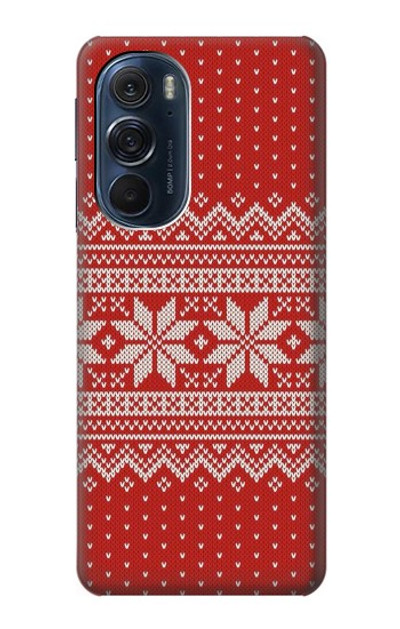 S3384 Winter Seamless Knitting Pattern Case Cover Custodia per Motorola Edge X30