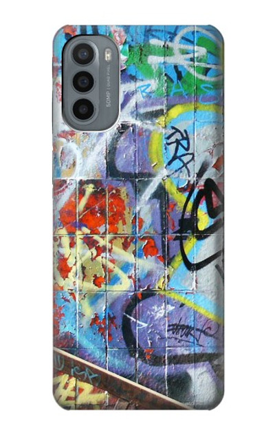 S0588 Wall Graffiti Case Cover Custodia per Motorola Moto G31