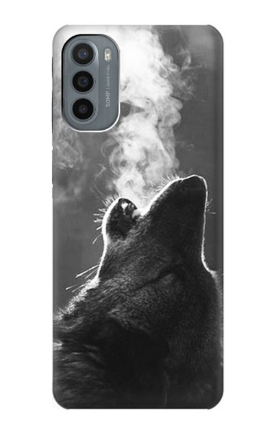 S3505 Wolf Howling Case Cover Custodia per Motorola Moto G31