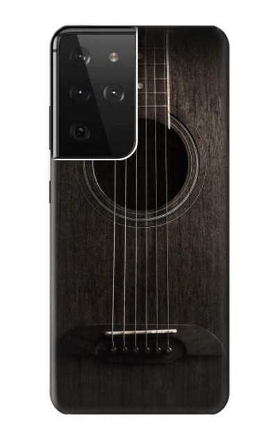 S3834 Old Woods Black Guitar Case Cover Custodia per Samsung Galaxy S21 Ultra 5G