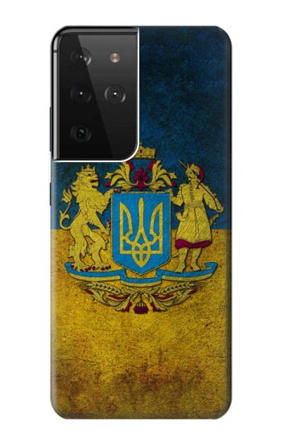 S3858 Ukraine Vintage Flag Case Cover Custodia per Samsung Galaxy S21 Ultra 5G