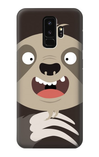 S3855 Sloth Face Cartoon Case Cover Custodia per Samsung Galaxy S9 Plus