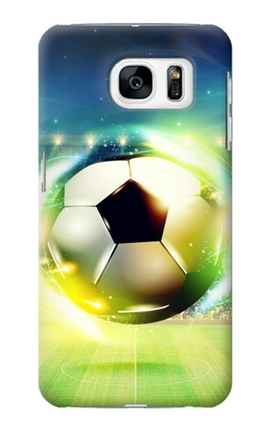 S3844 Glowing Football Soccer Ball Case Cover Custodia per Samsung Galaxy S7