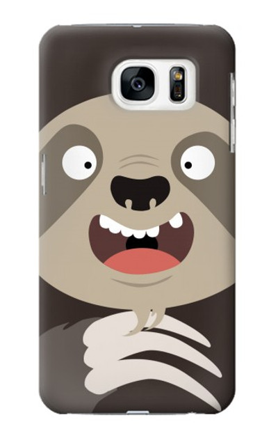 S3855 Sloth Face Cartoon Case Cover Custodia per Samsung Galaxy S7