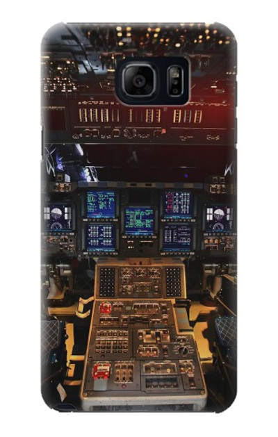 S3836 Airplane Cockpit Case Cover Custodia per Samsung Galaxy S6 Edge Plus
