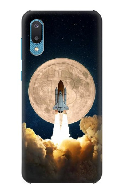 S3859 Bitcoin to the Moon Case Cover Custodia per Samsung Galaxy A04, Galaxy A02, M02