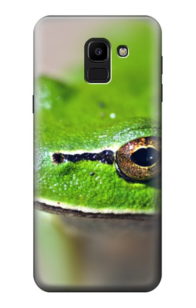 S3845 Green frog Case Cover Custodia per Samsung Galaxy J6 (2018)