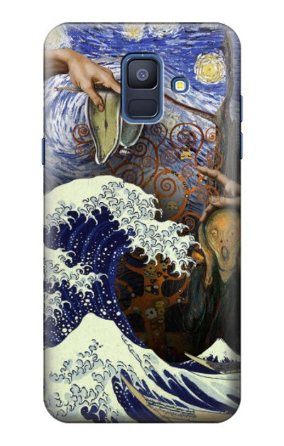 S3851 World of Art Van Gogh Hokusai Da Vinci Case Cover Custodia per Samsung Galaxy A6 (2018)