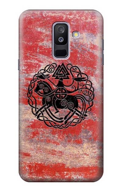 S3831 Viking Norse Ancient Symbol Case Cover Custodia per Samsung Galaxy A6+ (2018), J8 Plus 2018, A6 Plus 2018