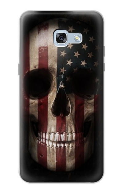 S3850 American Flag Skull Case Cover Custodia per Samsung Galaxy A5 (2017)