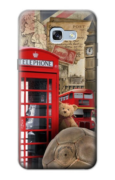 S3856 Vintage London British Case Cover Custodia per Samsung Galaxy A5 (2017)