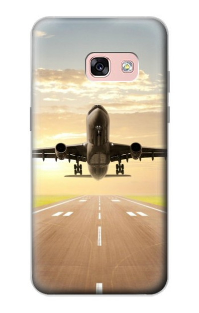 S3837 Airplane Take off Sunrise Case Cover Custodia per Samsung Galaxy A3 (2017)