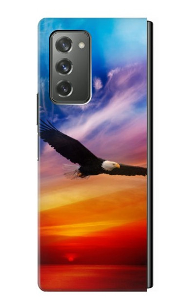 S3841 Bald Eagle Flying Colorful Sky Case Cover Custodia per Samsung Galaxy Z Fold2 5G