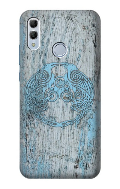 S3829 Huginn And Muninn Twin Ravens Norse Case Cover Custodia per Huawei Honor 10 Lite, Huawei P Smart 2019